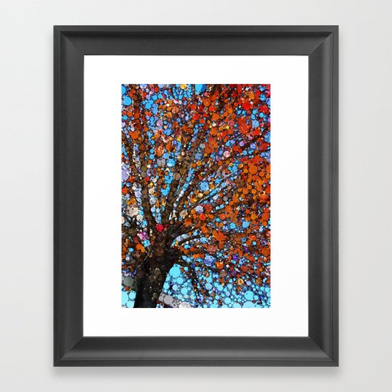 Orange you in love with this tree! Framed Art Print