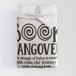 Funny Book Hangover Definition Duvet Cover