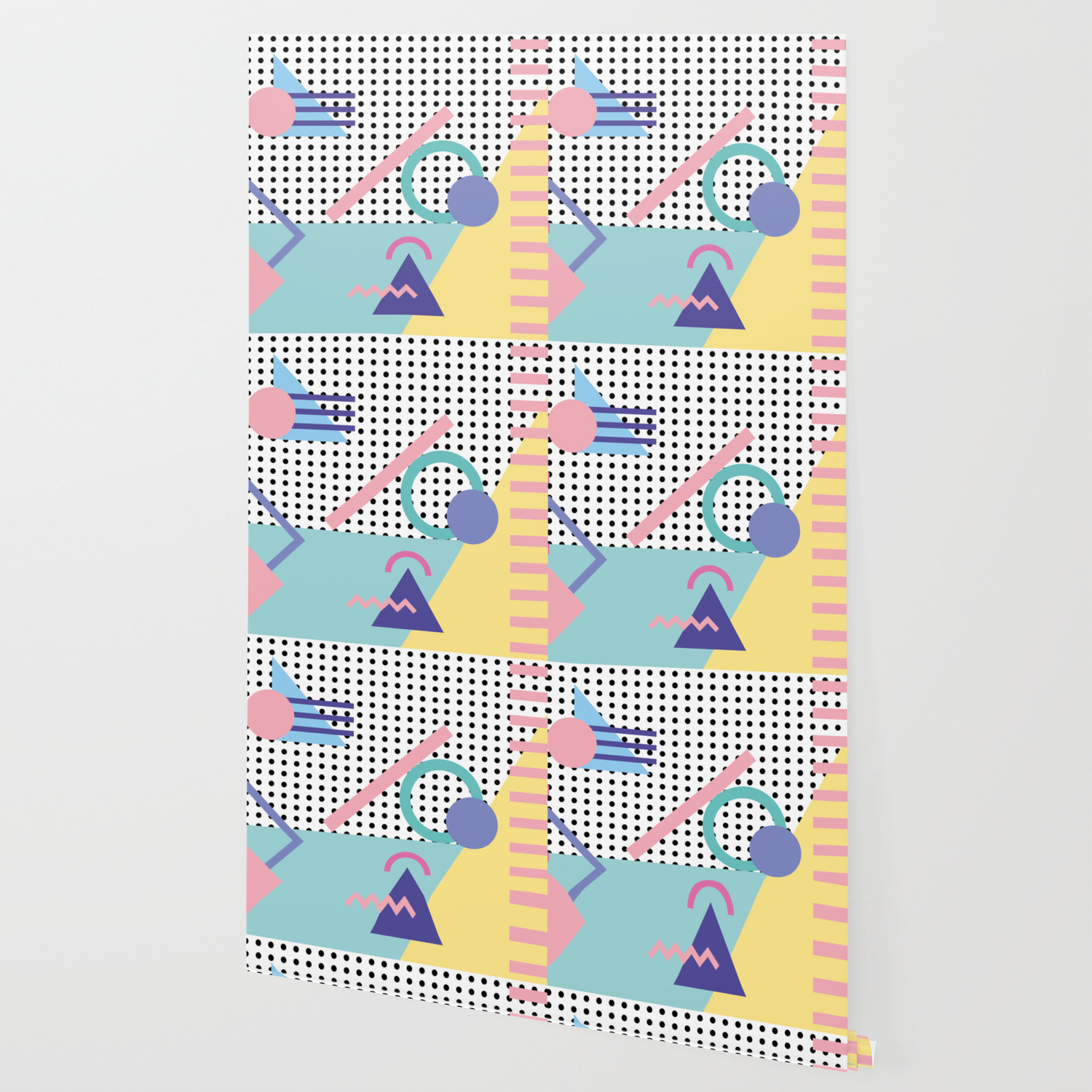 Memphis Pattern 5 80s 90s Retro Wallpaper By