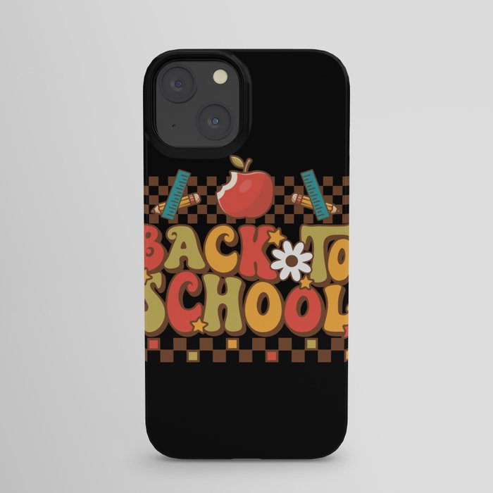 Back to school ruler retro vintage art iPhone Case