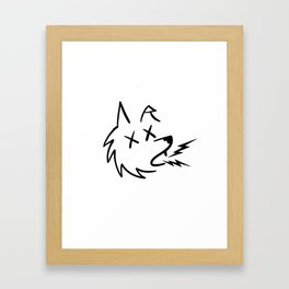Wolf and Ink Framed Art Print