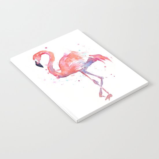 Flamingo Watercolor Notebook