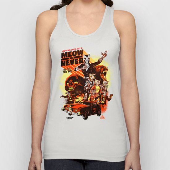 New Wave Laser Cats 2: Meow or Never Unisex Tank Top