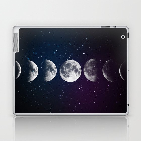 Phases of the Moon Laptop & iPad Skin