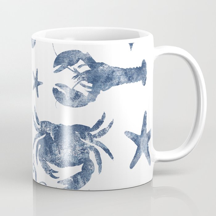 Coastal Blue Paint Strokes Mug – Amy's Coffee Mugs