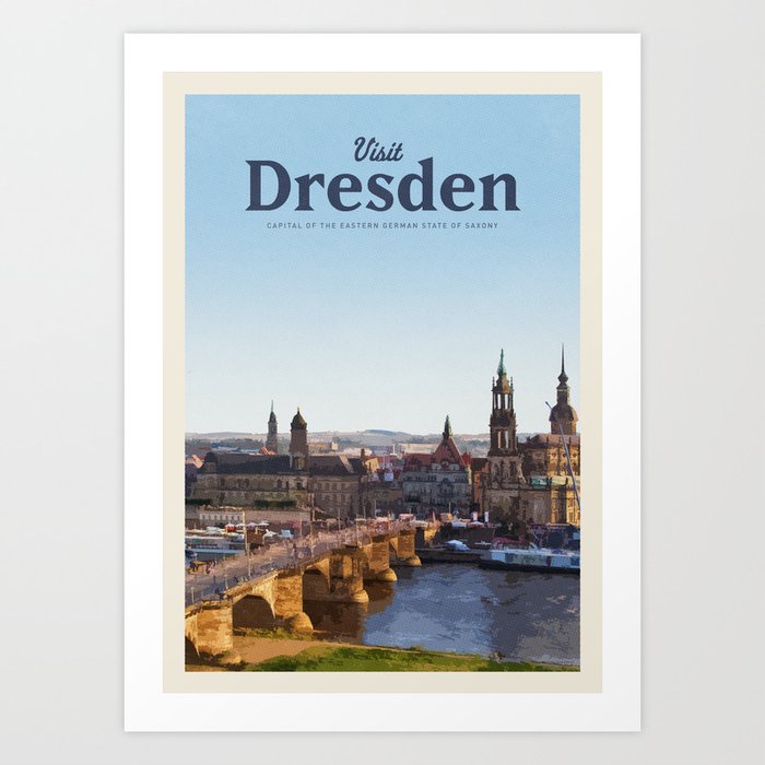 Visit Dresden Art Print