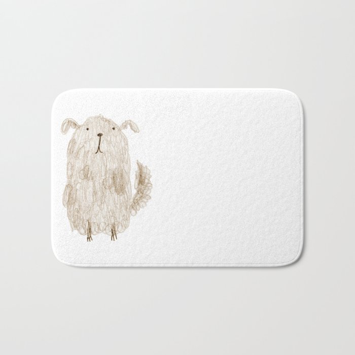 Fluffy Dog Bath Mat