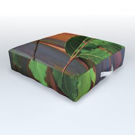 Tropical Island Rainbow Spectacular Eucalyptus Tree Bark Close-Up Outdoor Floor Cushion