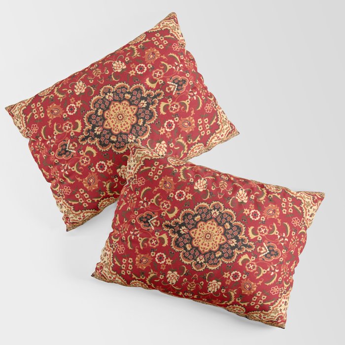 Red Bohemian Magic: Oriental Heritage in Moroccan Style Pillow Sham