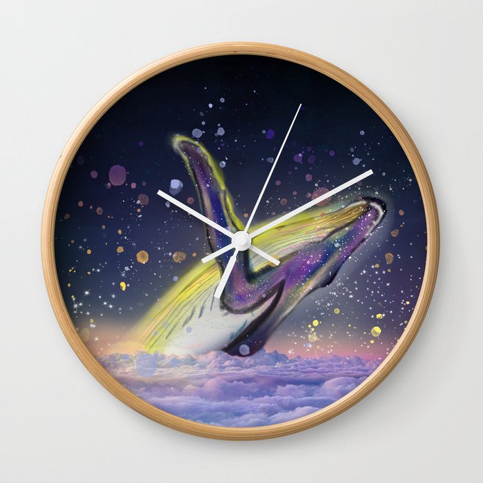 Whale Paradise Wall Clock