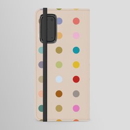 Abstraction_DOTS_COLOURFUL_JOY_HAPPY_LOVE_POP_ART_0329M Android Wallet Case