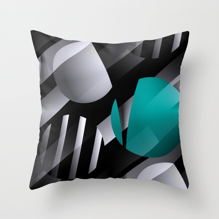 3D - abstraction -112- Throw Pillow