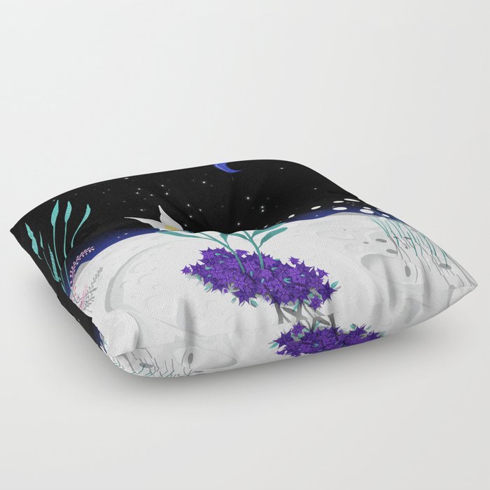 Fly Me To The Moon Floor Pillow