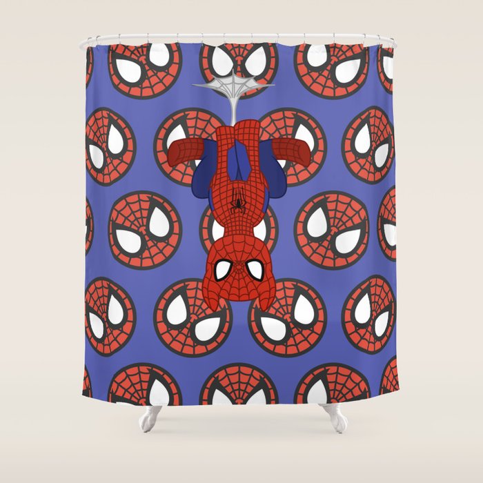Mu Pony Spider Man Shower Curtain By Abigailc Society6 Mu Pony Spider Man Shower Curtain
