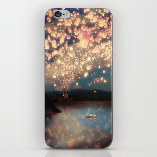 Love Wish Lanterns iPhone & iPod Skin