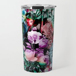 Multicolor Floral Pattern Travel Mug