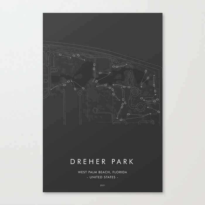 Dreher Park DGC - West Palm Beach, FL Canvas Print