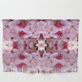 Pink Flowers Abstract Art  Wall Hanging