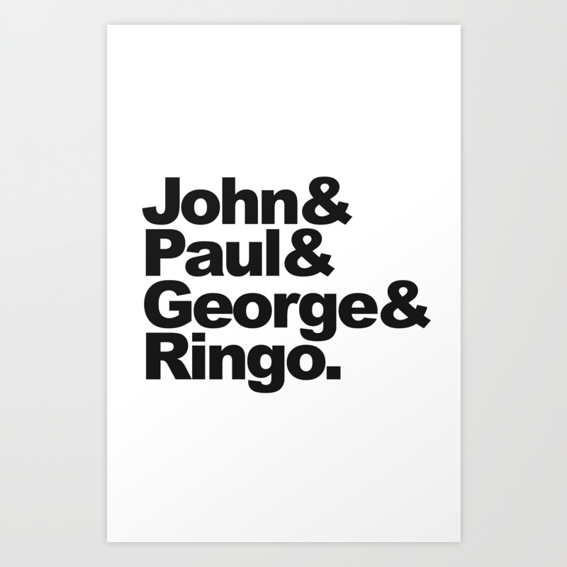 The Beatles 11x17 Mini Poster on beach John Paul George & Ringo 