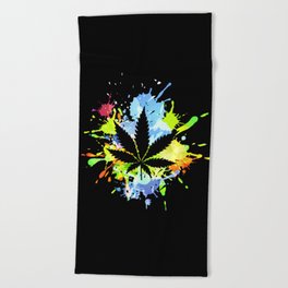 marijuana  canabis Beach Towel