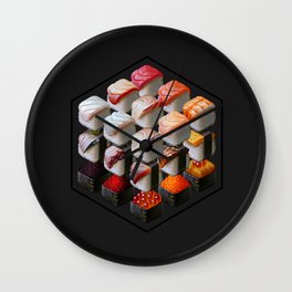 Sushi Cubed Wall Clock