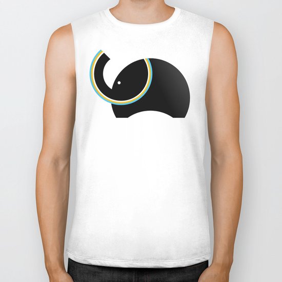 Retro Elephant Biker Tank