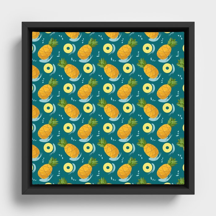 Pineapple Framed Canvas