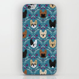 Pardon My Frenchie (Teal) iPhone Skin