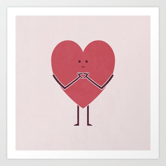 Heart Hands Art Print
