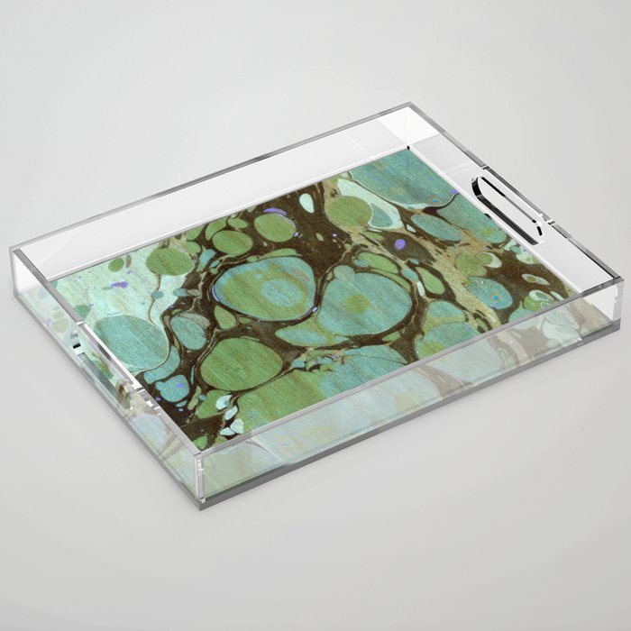 Abstract Painting ; Seaweed Acrylic Tray