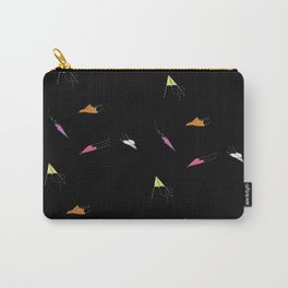 Going By Plane Carry-All Pouch | Travel, Colorful, Transport, Pattern, Flight, Comic, Collage, Digital, Paperorigami, Aeroplane 