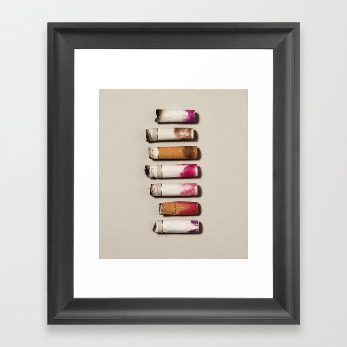 Cigarettes Framed Art Print