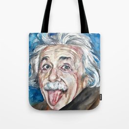 ALBERT EINSTEIN - watercolor portrait Tote Bag