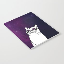PEARL IN SPACE Pink Nebula Notebook