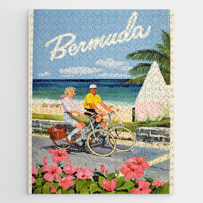 Bermuda Vintage Travel Posters Mid Century Commercial Art  Jigsaw Puzzle