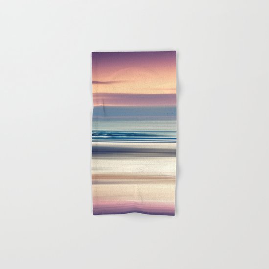 Sharing the Magic - abstract seascape at sunset Hand & Bath Towel