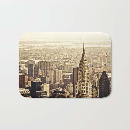New York City Skyline Bath Mat