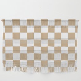 Checkered (Tan & White Pattern) Wall Hanging