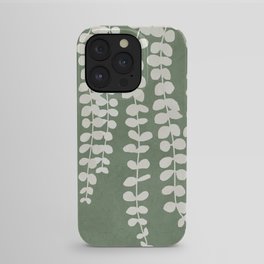Minimal Abstract Leaves 14 iPhone Case | Color, Nature, Wine, Abstract, Decor, Bloom, Line, Leaves, Plant, Home 