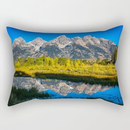 Grand Teton - Reflection at Schwabacher's Landing Rectangular Pillow