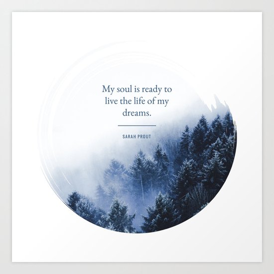 My soul is ready Art Print
