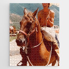 Townes on a Horse Jigsaw Puzzle