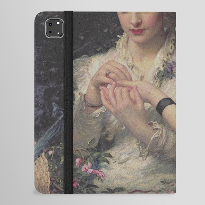 A Thorn Amidst Roses by James Sant 1887 iPad Folio Case