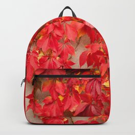 Vitaceae ivy wall abstract Backpack