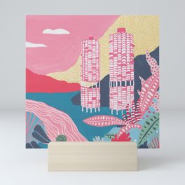 Marina City - Chicago - Modernist Architectur Mini Art Print