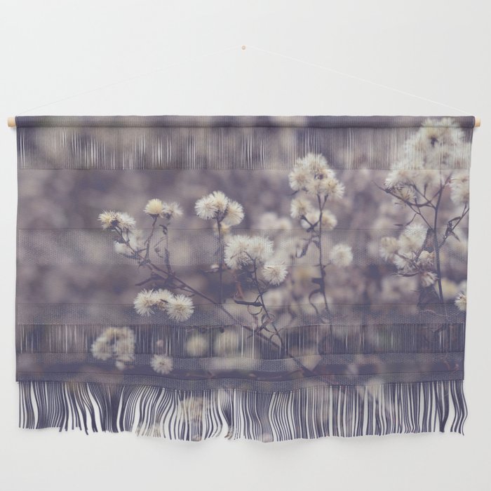 fading autumn - nature wildflower photograph Wall Hanging