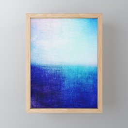 blue abstract Framed Mini Art Print