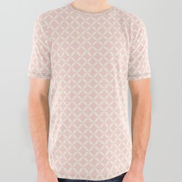 Pink and Ivory Cathedral Windows All Over Graphic Tee