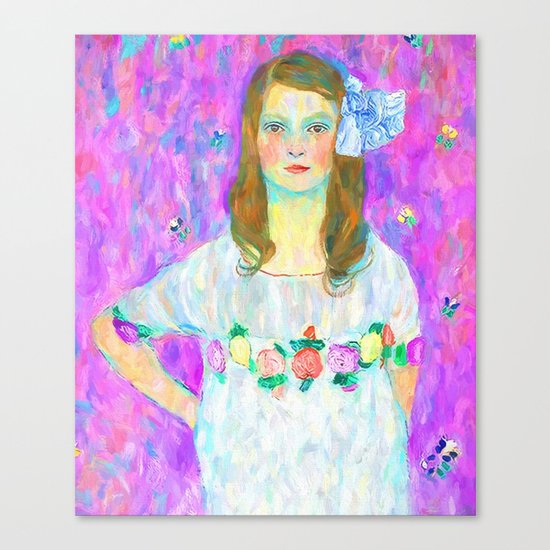 After Klimt - Portrait of Mada Canvas Print