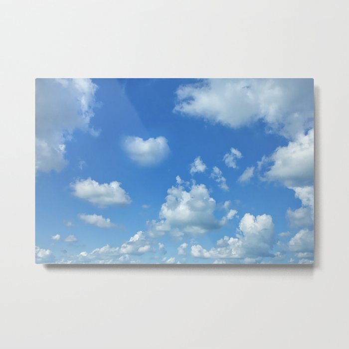 Blue sky and clouds Metal Print